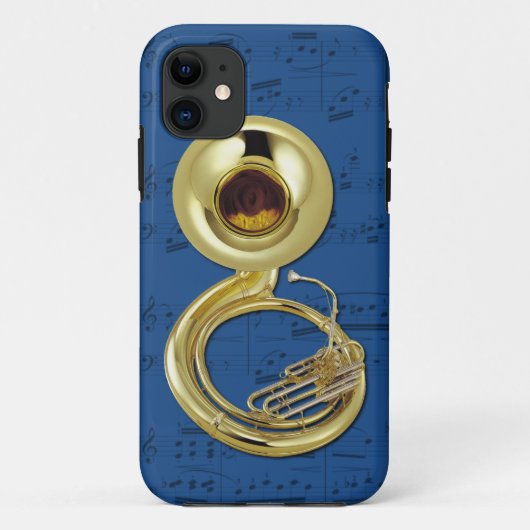 Sousaphone & Music phone case. Kies kleur Case-Mate iPhone Case (Achterkant)