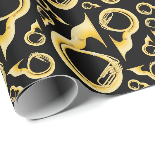 Sousaphone Music Teacher Cadeaupapier (Rol Hoek)