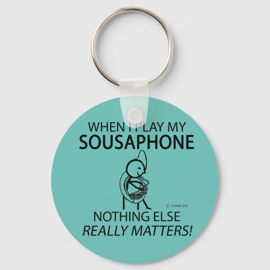 Sousaphone Niets anders doet er toe Sleutelhanger (Achterkant)