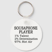 Sousaphone Player Hot Air Sleutelhanger (Voorkant)