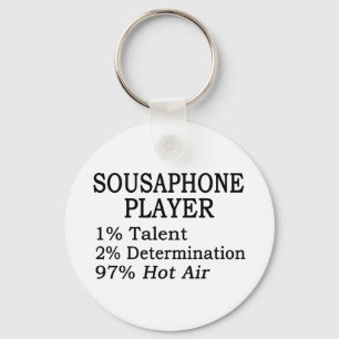 Sousaphone Player Hot Air Sleutelhanger
