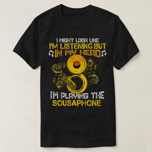 Sousaphone Player Marching Band Gift Mannen Tuba S T-shirt (Design voorkant)