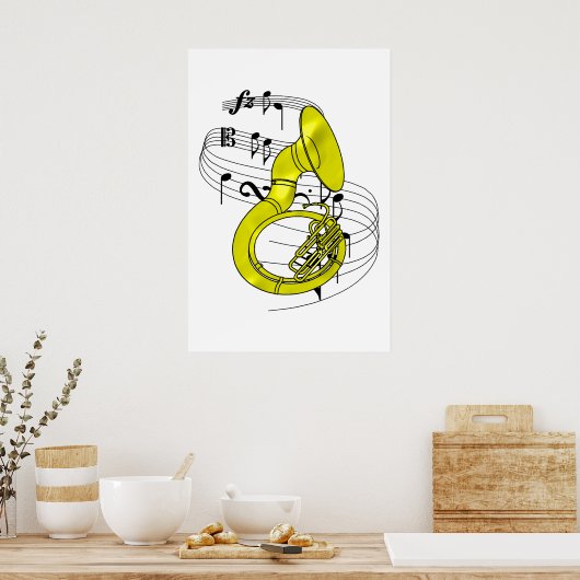Sousaphone Poster (Keuken)
