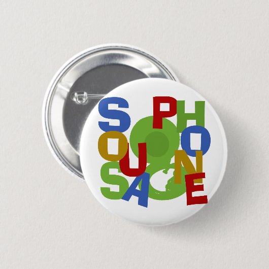 Sousaphone Scramble Ronde Button 5,7 Cm (Voorkant /achterkant)