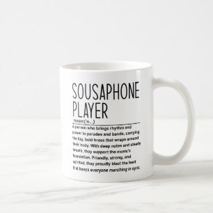 Sousaphone speler koffiemok