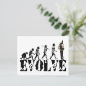 Sousaphone Tuba Tubas Evolution Musical Art Briefkaart (Staand voorkant)