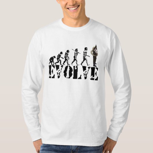 Sousaphone Tuba Tubas Evolution Musical Art T-shirt (Voorkant)