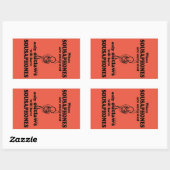 Sousaphones Verboden rechthoekige Sticker (Vel)