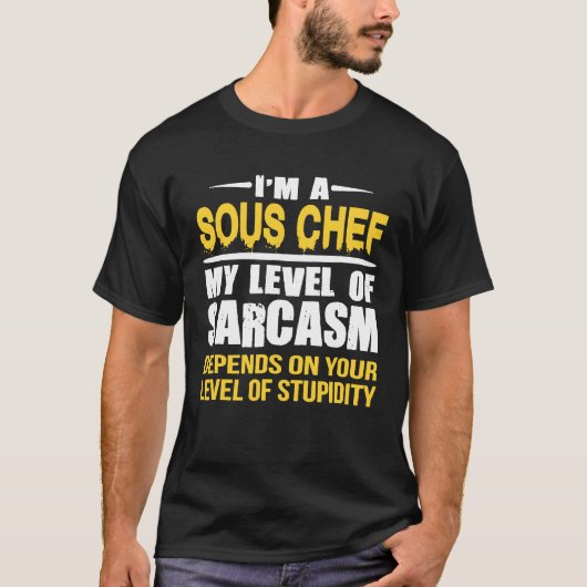 Souschef Medewerker Sarcastische Souschef T-shirt (Voorkant)