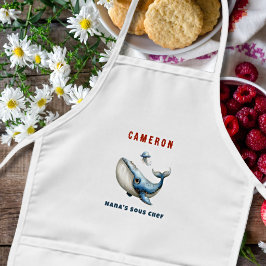 Souschef Walvis Oceaan Keuken Kinder Schort