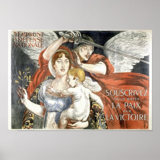 Souscrivez 1917 Frans Adverteren Poster (Voorkant)