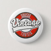 Sousse tunisia stijl logo ronde button 5,7 cm (Voorkant)