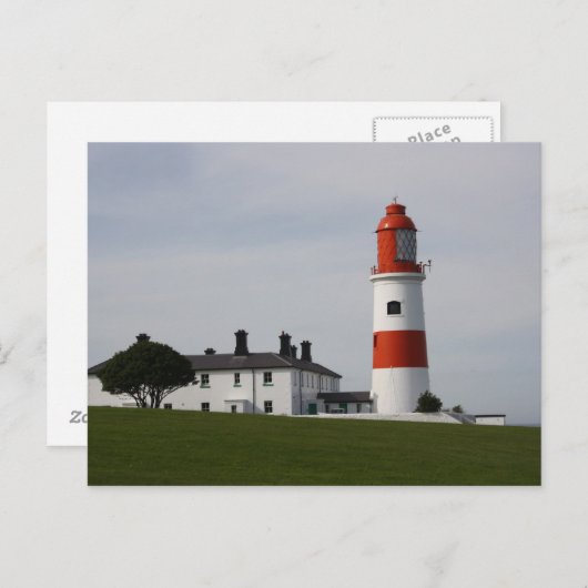 Souter Lighthouse, England Post Card Briefkaart (Voorkant / Achterkant)