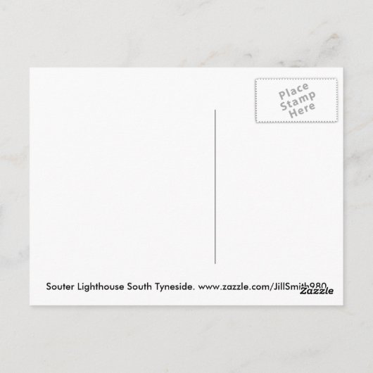 Souter Lighthouse summer Briefkaart (Achterkant)