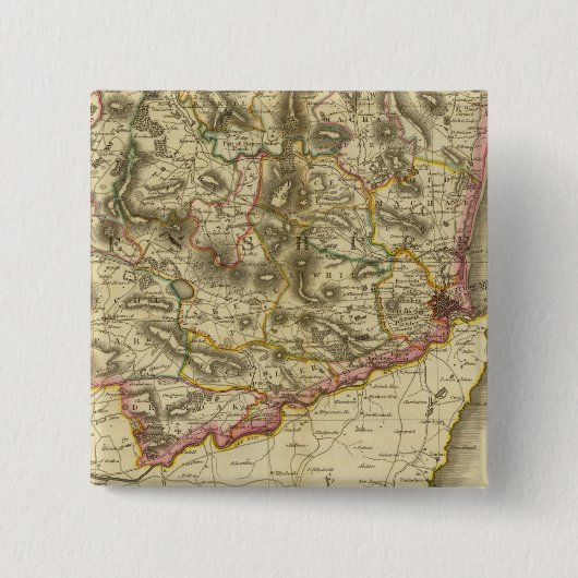 South Aberdeen, Banff Vierkante Button 5,1 Cm (Voorkant)