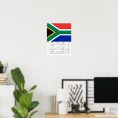 South Africa 2026 Calendar, Large, African Flag Poster (Thuiskantoor)