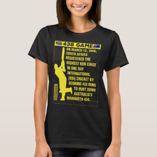 South Africa Cricket Protea 438 Game Nostalgia Bra T-shirt
