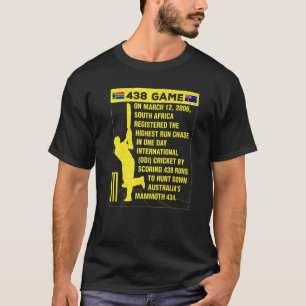 South Africa Cricket Protea 438 Game Nostalgia Bra T-shirt