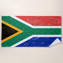South AFrica Flag Beach Towel Strandlaken