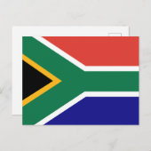 South Africa Flag Briefkaart (Voorkant / Achterkant)