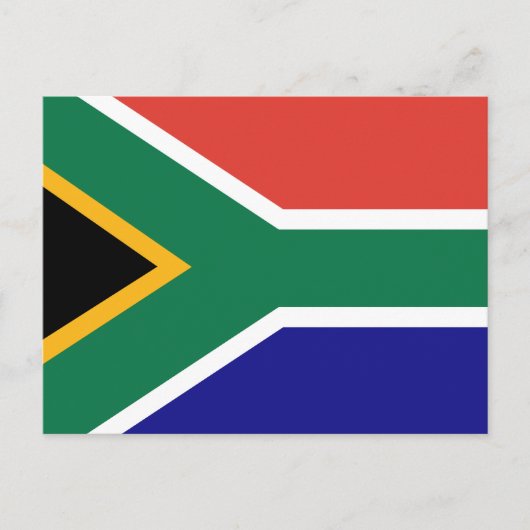 South Africa Flag Briefkaart (Voorkant)