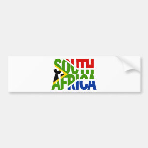 South Africa + flag Bumpersticker