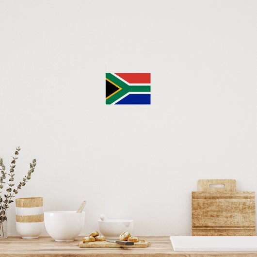 South Africa Flag Poster (Keuken)