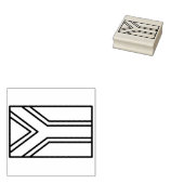South Africa Flag Rubberstempel (Gestempeld)