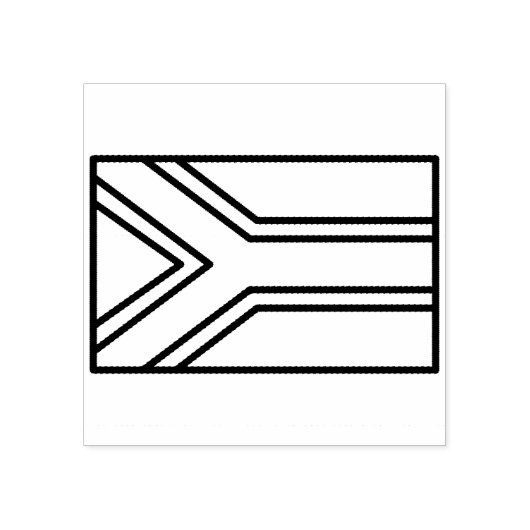 South Africa Flag Rubberstempel (Afrduk)
