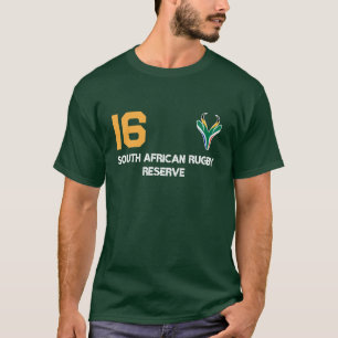 South Africa Flag Rugby No16 Reserve Bok T-shirt