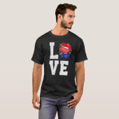 South Africa Flag Soccer Fan Love South African T-shirt (Voorkant volledig)