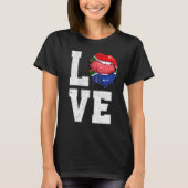 South Africa Flag Soccer Fan Love South African T-shirt (Voorkant)