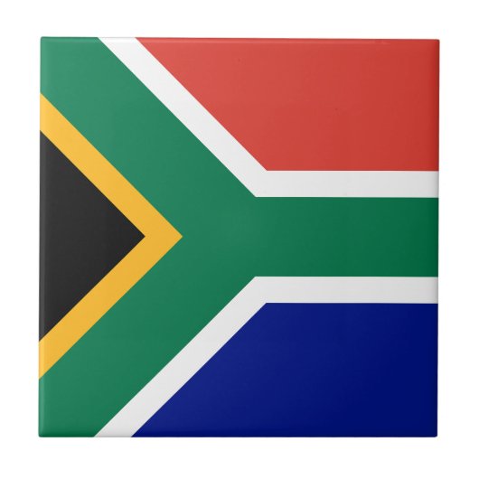 South Africa Flag Tegeltje (Voorkant)