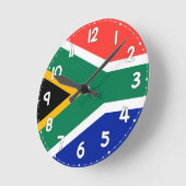 South Africa Flag Wall Clock -  Ronde Klok (Hoek)
