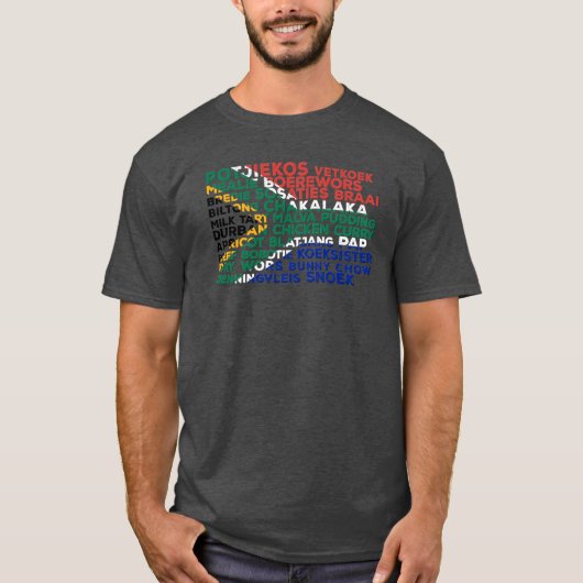 South Africa Food Flag T-Shirt (Voorkant)