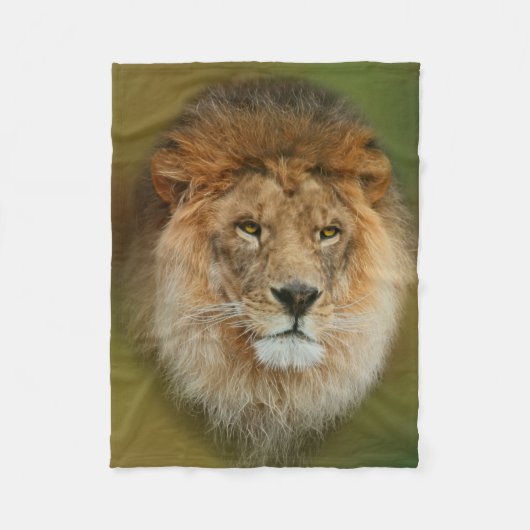 South Africa Majestic Lion Sluiten Fleece Deken (Voorkant)