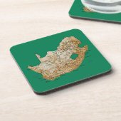 South Africa Map Coaster Onderzetter (Linkerzijde)