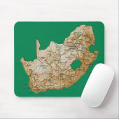 South Africa Map Mousepad Muismat (Met muis)