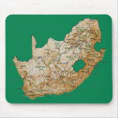 South Africa Map Mousepad Muismat (Voorkant)