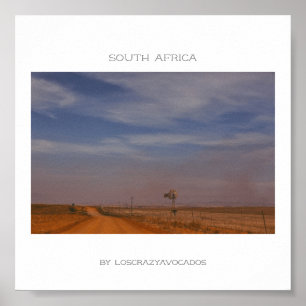South Africa Natuur Road Landscape Travel Poster