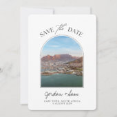 South Africa Wedding Kaap Town Save the Date Photo Kaart (Voorkant)