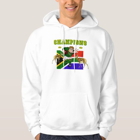 South Africa World Champions Rugby Hoodie (Voorkant)