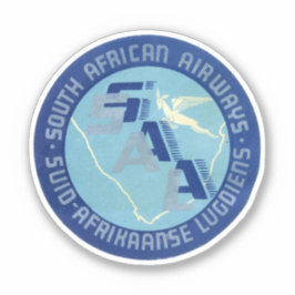 South African Airways Africa Sticker