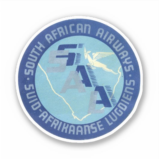 South African Airways Africa Sticker (Voorkant)