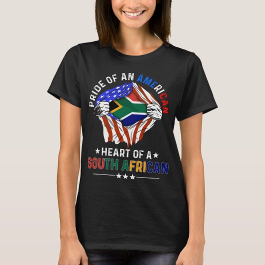 South African American Foreign African Flag T-shirt (Voorkant)