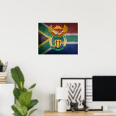 South African flag Poster (Thuiskantoor)