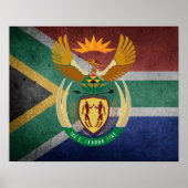 South African flag Poster (Voorkant)