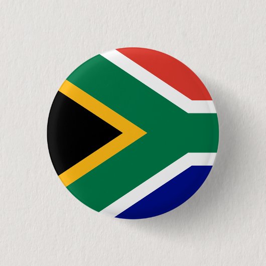 South African Flag Ronde Button 3,2 Cm (Voorkant)