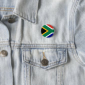 South African Flag Ronde Button 3,2 Cm (In situ)