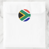 South African Flag Ronde Sticker (Tas)